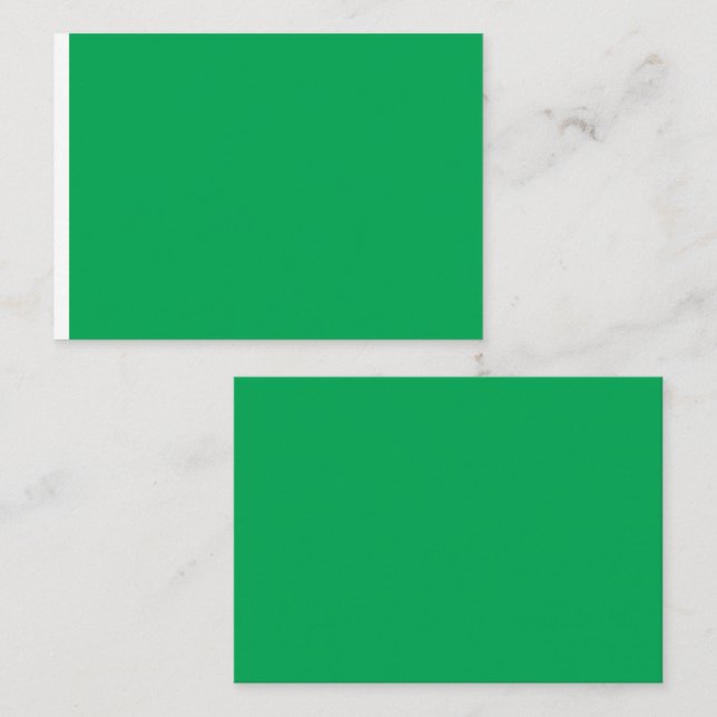 a green background with a place card (Front/Back)