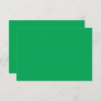 a green background with a thank you card