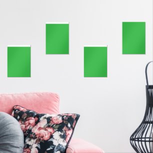a green background with a white border