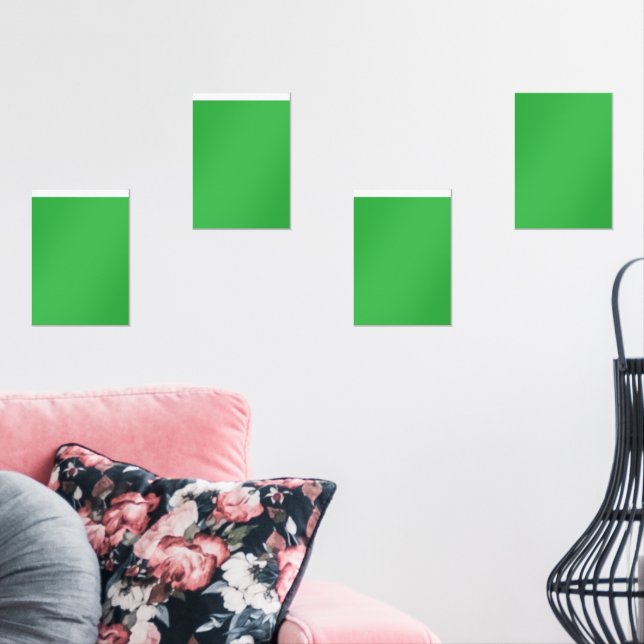 a green background with a white border (Livingroom)