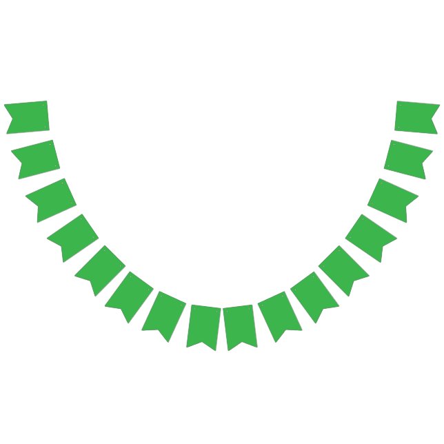 a green background with a white border bunting flags (All)