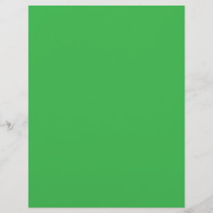 a green background with a white border flyer