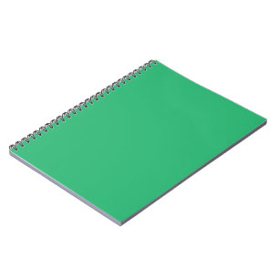 a green background with a white border notebook