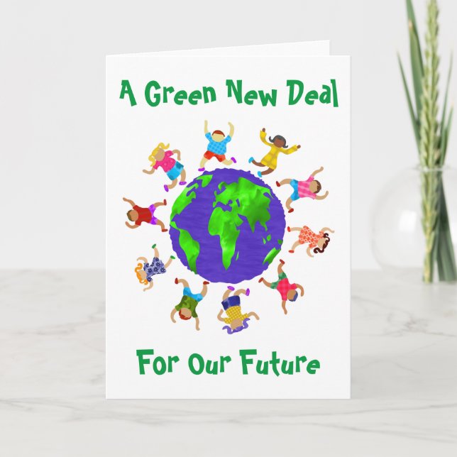 A Green New Deal For Our Future Card (Front)