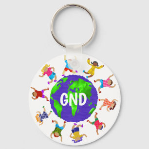 A Green New Deal For Our Future Keychain