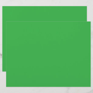 a green screen with a white background letterhead