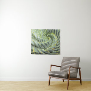 A Green & White Succulent Tapestry