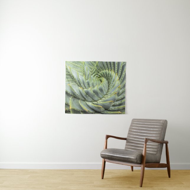 A Green & White Succulent Tapestry (In Situ (Horizontal))