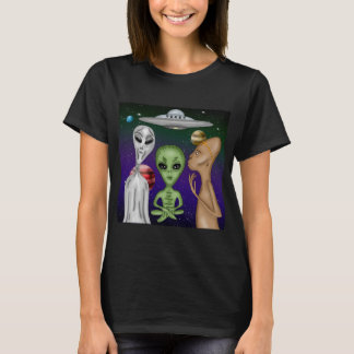 A Grey, Little Green, Anunnaki Alien Drawing T-Shirt