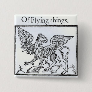 A Griffin 2 Inch Square Button