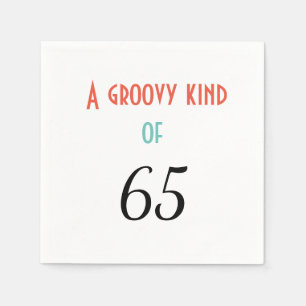 A groovy kind of 65 napkin