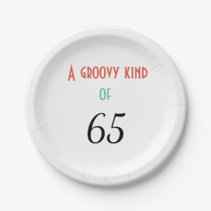 A groovy kind of 65 paper plate