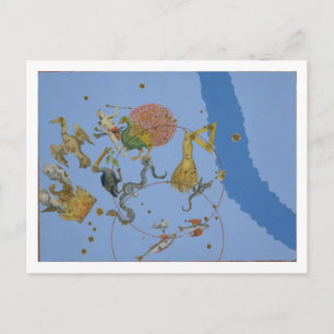 A group of constellations from 'Uranometria' by Jo Postcard