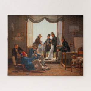 A Group of Danish Artists in Rome│Constantin Hanse Jigsaw Puzzle