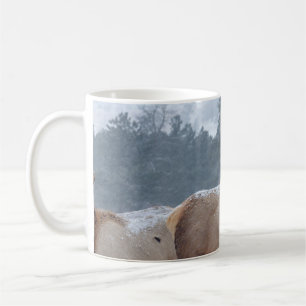 A GROUP OF DEERS COFFEE MUG