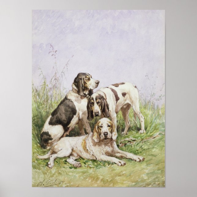 A Group of French Hounds Poster (Front)