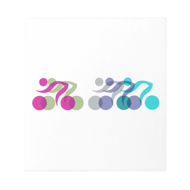 A group of riders notepad (Front)