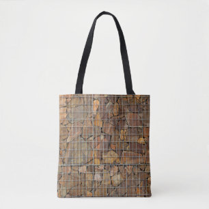 A grungy brick wall texture as backgroundabstract, tote bag