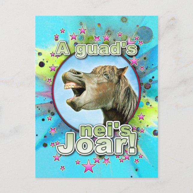 A guads neis Joar! Postcard (Front)