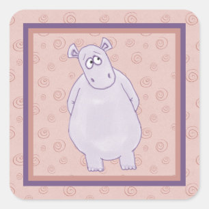 A Guilty Little Hippo Stickers