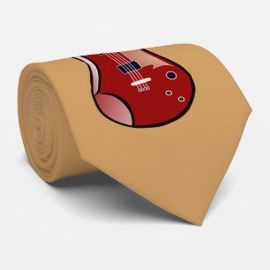A guitar on a tie