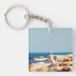 A Gull's Post Keychain