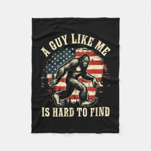 A guy like is hard to find america flag bigfoot fleece blanket