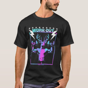 A GYM DEER - WORKOUT EXERCISE FUN VIBES T-Shirt