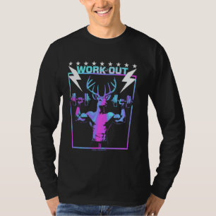 A GYM DEER - WORKOUT EXERCISE FUN VIBES T-Shirt