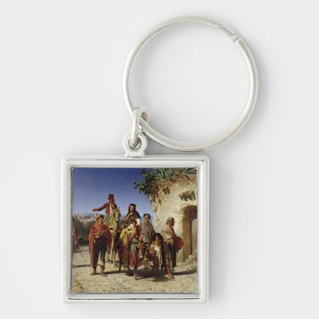 A Gypsy Family on the Road, c.1861 Keychain (Front)