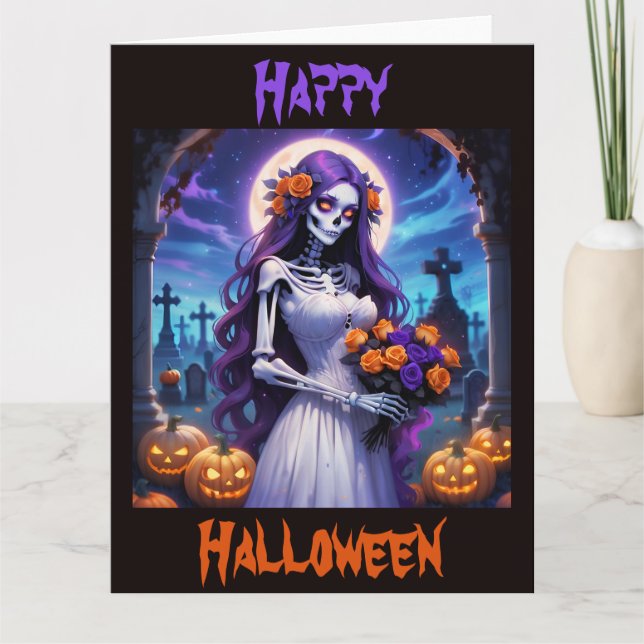 A Halloween Bride Card (Front)