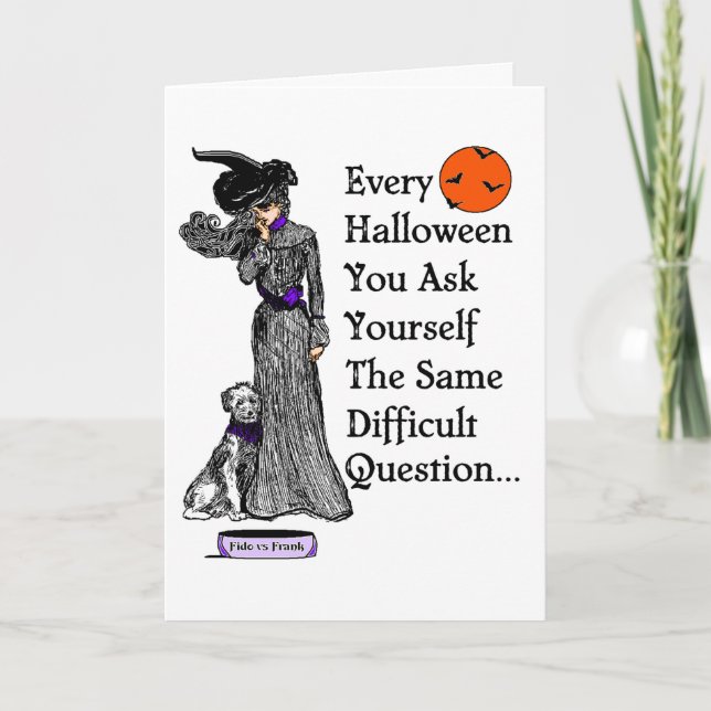 A Halloween Decision Card (Front)