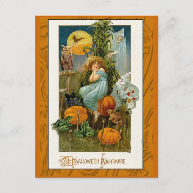 A Halloween Nightmare Vintage Art Cards (Front)