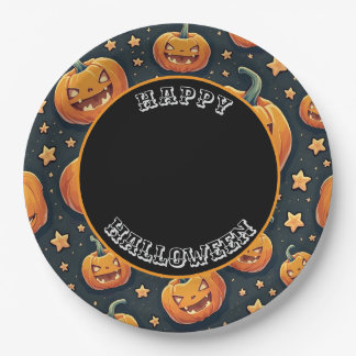a Halloween plate