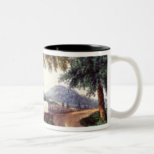 A Halt by the Wayside Two-Tone Coffee Mug