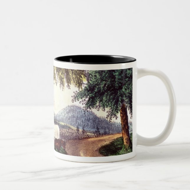 A Halt by the Wayside Two-Tone Coffee Mug (Right)