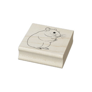 A Hamster Rubber Stamp
