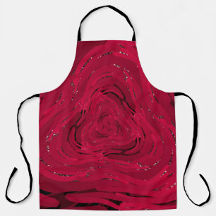 A hand drawing pattern made of red gradient with g apron
