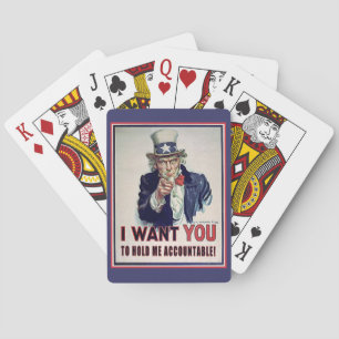 A Hand for Uncle Sam Playing Cards