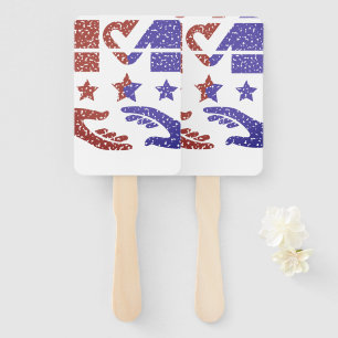 A Handshake for Change Hand Fan