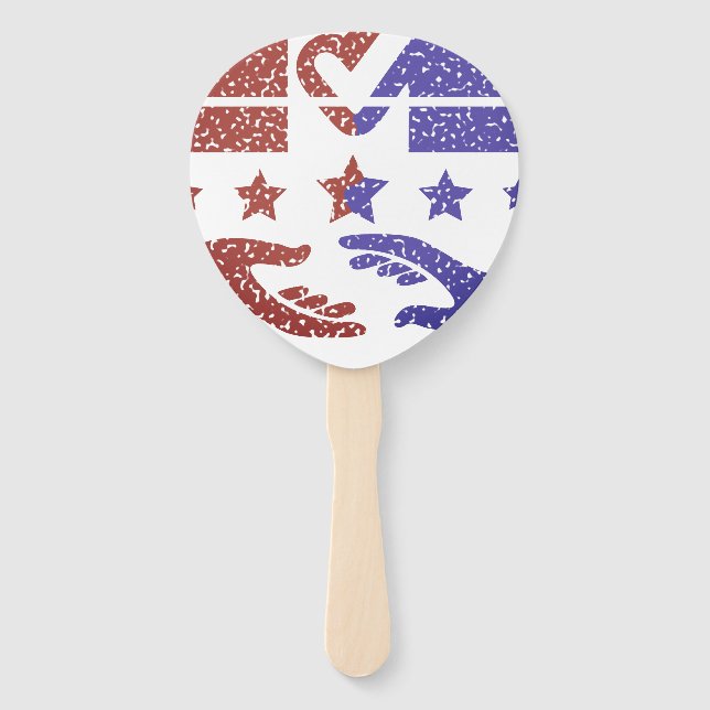 A Handshake for Change Hand Fan (Front)