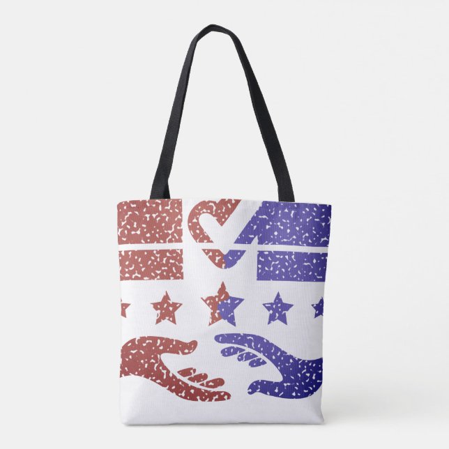A Handshake for Change Tote Bag (Back)