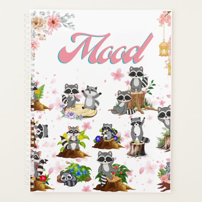 A happy and playful mood, just like the raccoons. planner (Front)