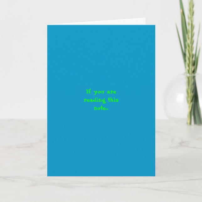 A Happy Birthday Card (Front)