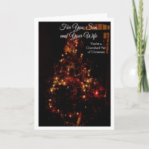 A Happy Christmas Son and Daughter-in-Law Card