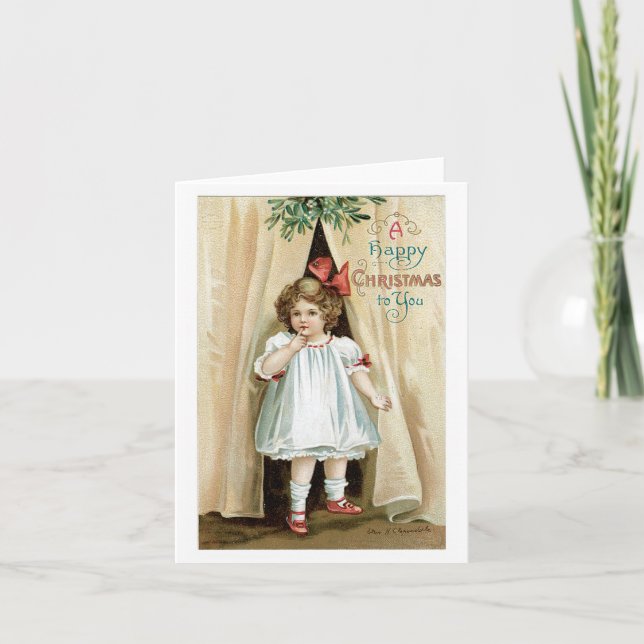 A Happy Christmas to You  Ellen Clapsaddle Holiday Card (Front)