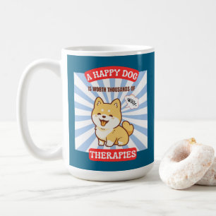 A Happy Dog Shiba cute dog Coffee Mug
