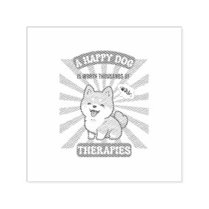 A Happy Dog Shiba cute dog Self-inking Stamp
