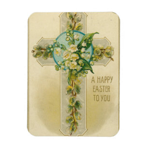 A Happy Easter to You - Antique Postcard,  Magnet