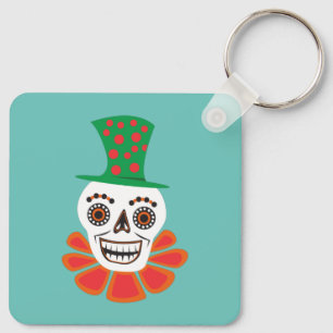 a happy face keychain